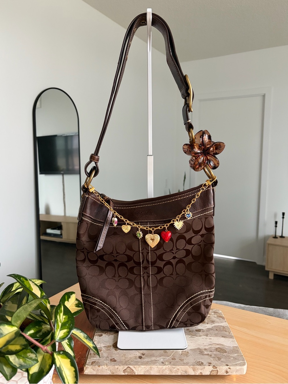 Coach Chocolate Brown Shoulder/Cross Body Bag
